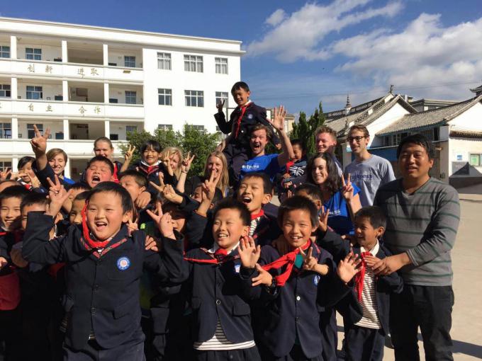 Employees from IKEA Netherland visited Gucheng Primary School, which is one of five project schools of the Save the Children’s inclusive education project in Weishan County, Yunnan province. Funded by IKEA Foundation in the past three years, Save the Children has carried out the project. By Wang Beibei